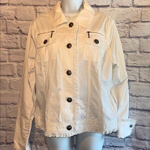 George White Jean Jacket for Women Size Large